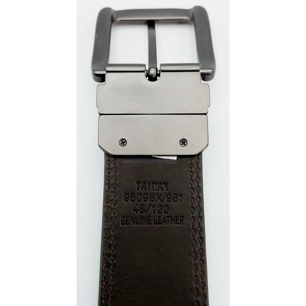 NEW Realtree Brown Leather And Camouflage Belt Brushed Nickel Buckle 53 In. Long - Picture 5 of 6
